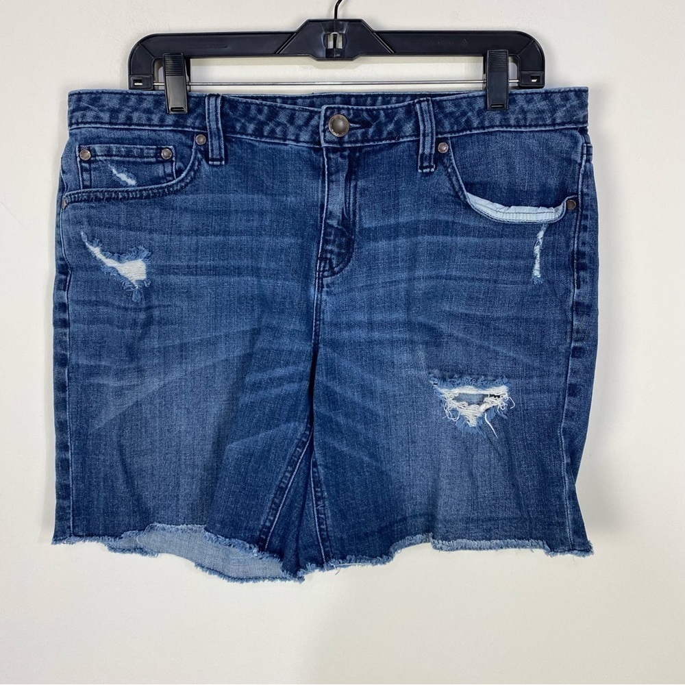 a.n.a raw hem frey distressed ripped denim jeans